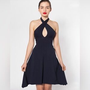 American Apparel Black Multi Way Flare Dress